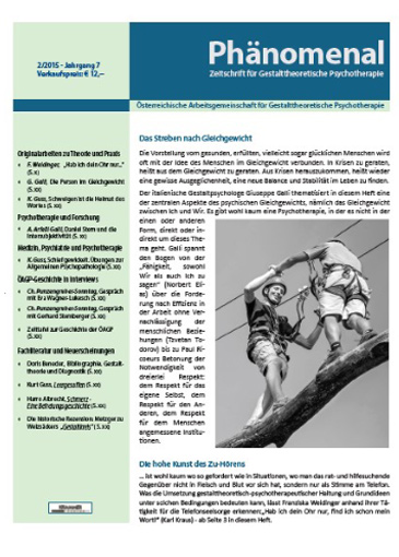 Zeitschrift Phänomenal - Heft 2/2015